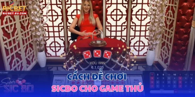 Cách chơi Sicbo chỉ gồm 4 bước đơn giản.